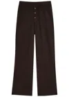 Guest In Residence Everywear Wide-leg Cashmere Trousers In Brown