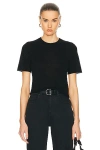 Guest In Residence Featherweight Crop Tee In Black
