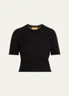 Guest In Residence Tshirt In Black