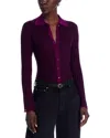 Guest In Residence Fine Stripe Shirt In Purple