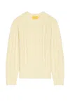 Guest In Residence Fisherman Crew Neck Sweater In Nude