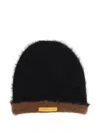 Guest In Residence Fluffy Knit Beanie Hat In Black
