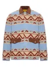 Guest In Residence Western Industry Quilted Wool And Cashmere-blend Jacket In Blue