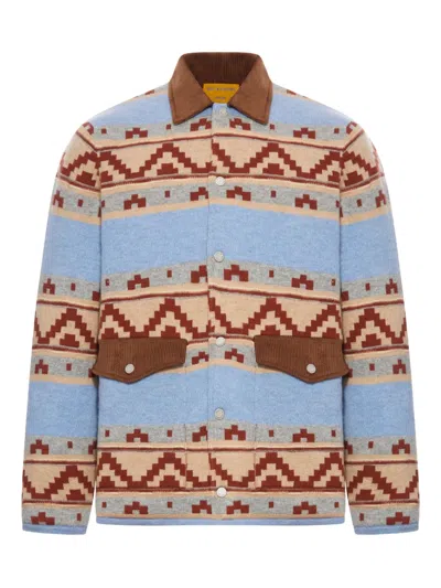GUEST IN RESIDENCE GEOMETRIC-PATTERN WOOL JACKET