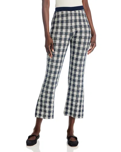 GUEST IN RESIDENCE GUEST IN RESIDENCE GINGHAM CROPPED FLARE LEG PANTS