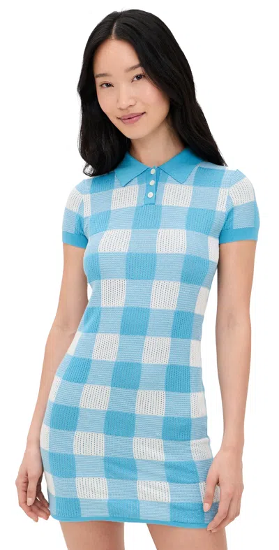 Guest In Residence Gingham Polo Dress In Multi