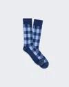 Guest In Residence Gingham Socks In Midnight