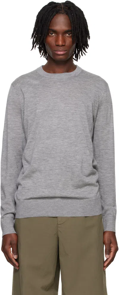GUEST IN RESIDENCE GRAY AIRY TRUE CREW SWEATER