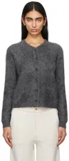 Guest In Residence Gray Grizzly Cardigan In Cha Charcoal