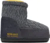 Guest In Residence Gray Moon Boot Edition Icon Low No Lace Knit Boots In Gray