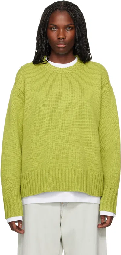 Guest In Residence Green Cozy Sweater In Mat Matcha