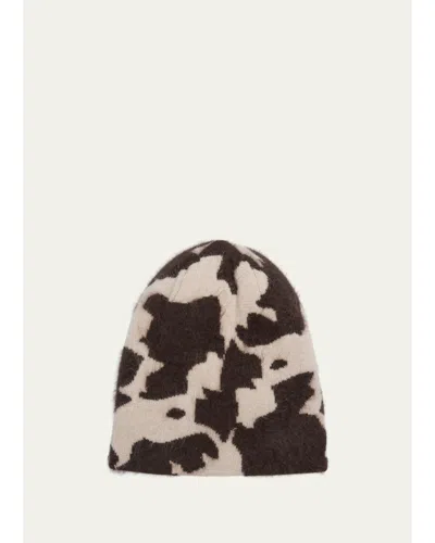 Guest In Residence Grizzly Cashmere Beanie In Oatmeal/brown
