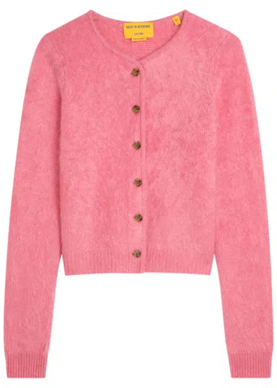 Guest In Residence Grizzly Cashmere Cardigan In Pink