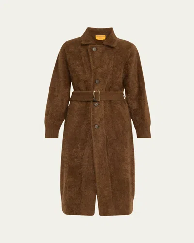 Guest In Residence Grizzly Cashmere Long Belted Coat In Chestnut