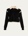 Guest In Residence Grizzly Frankie Cashmere Jacket In Black