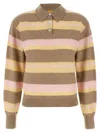 Guest In Residence Collegiate Stripe Polo Multicolor