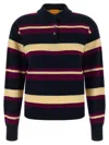 Guest In Residence Collegiate Stripe Polo Multicolor In Black