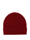 Guest In Residence Ribbed-cuff Cashmere Beanie In Burgundy