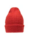 Guest In Residence Red Merino Wool Hat In Orange