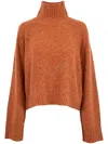Guest In Residence High-neck Jumper In Orange