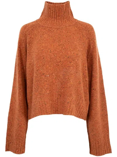 Guest In Residence High-neck Jumper In Chai
