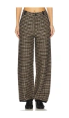 Guest In Residence Houndstooth Tailored Trouser In Gray