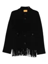 Guest In Residence Fringed Jacket In Black