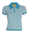 GUEST IN RESIDENCE JACQUARD CROPPED POLO SHIRT