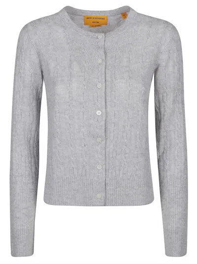Guest In Residence Jane Cable Cardigan In Gray