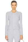 Guest In Residence Jane Cable Cashmere Cardigan In Stone