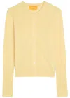 Guest In Residence Jane Cashmere Cardigan In Yellow