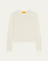 Guest In Residence Jane Pointelle-knit Cashmere Cardigan In Natural