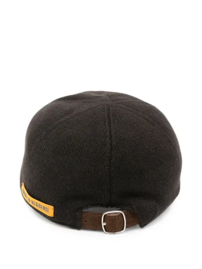 Guest In Residence Knitted Baseball Cap In Brown
