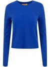 Guest In Residence Cashmere Cable Knit Sweater In Blue
