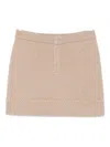 Guest In Residence Knitted Mini Skirt In Neutral