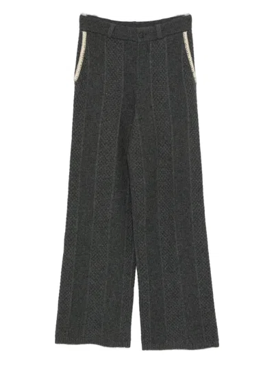 Guest In Residence Kids' Knitted Trousers In Blue