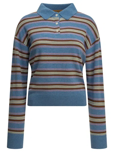 Guest In Residence Long-sleeved Sweater In Blue