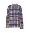Guest In Residence Plaid Work Shirt Heather Blue Combo In Multi