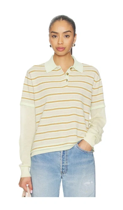GUEST IN RESIDENCE LAYERED STRIPE RUGBY