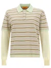 Guest In Residence Layered Striped Cashmere Rugby Jumper In Neutral