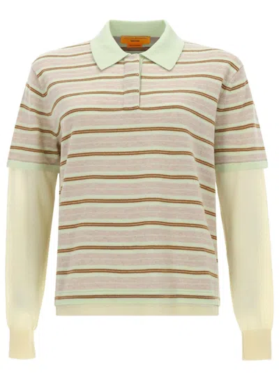 GUEST IN RESIDENCE GUEST IN RESIDENCE "LAYERED STRIPE RUGBY" POLO SHIRT