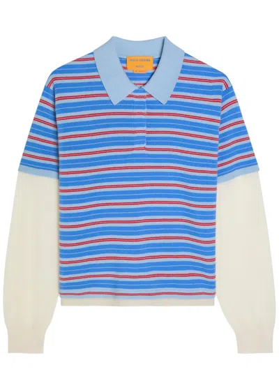 Guest In Residence Lightweight Cashmere Polo Shirt For Women In Blue