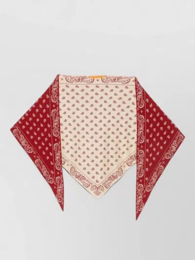 Guest In Residence Lightweight Patterned Scarf Edged Versatile Design In Multi