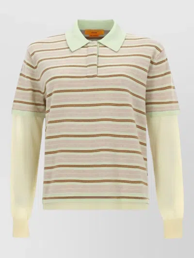 GUEST IN RESIDENCE LONG SLEEVE STRIPED RUGBY POLO SHIRT