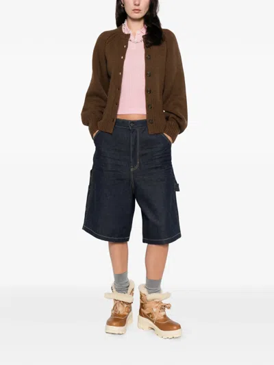 Guest In Residence Ls Shrunken Polo In Brown