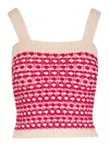 Guest In Residence Marti Square Neck Top In Red