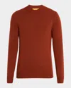 Guest In Residence Men's Cashmere Crewneck Sweater In Brown