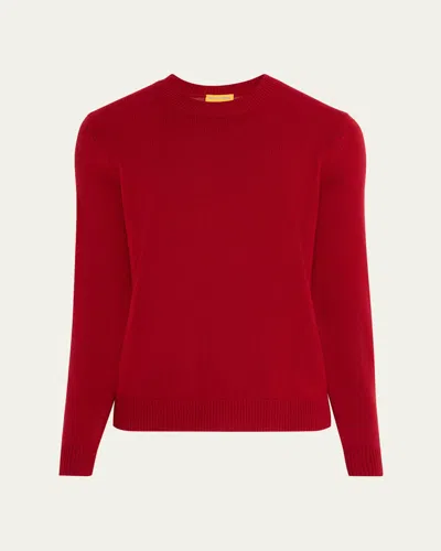 Guest In Residence Men's Cashmere Crewneck Sweater In Red