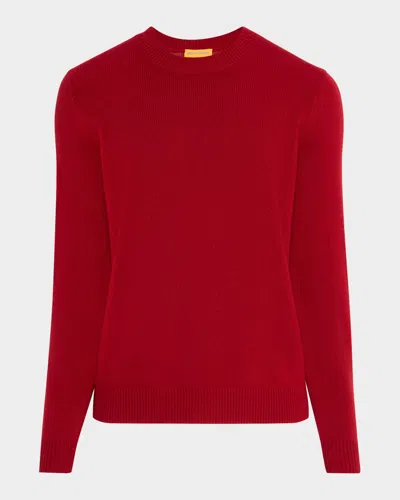 Guest In Residence Men's Cashmere Crewneck Sweater In Red