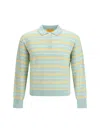 Guest In Residence Men Collegiate Stripe Polo In Multi